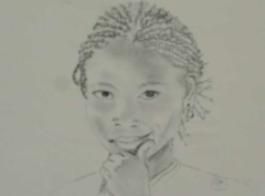 Regard III mine de plomb