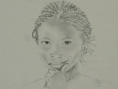 Regard III mine de plomb